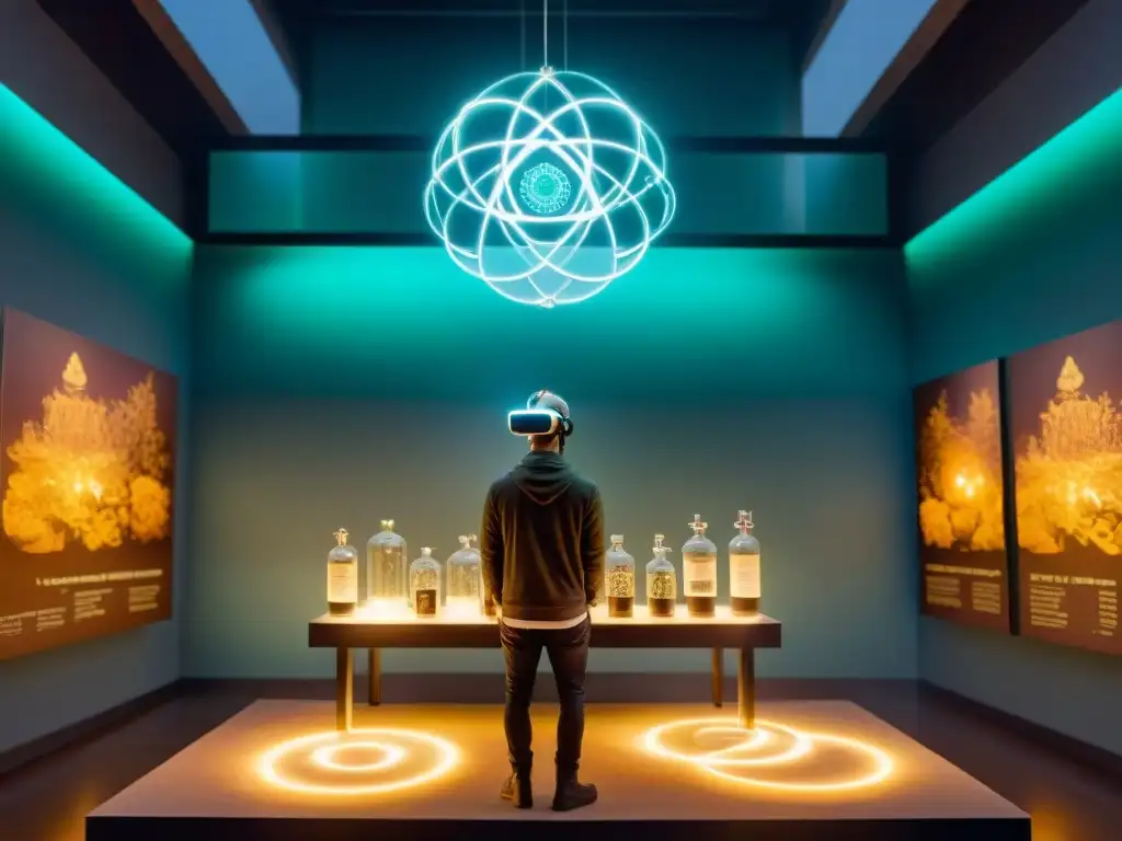 Escenas alquímicas en realidad aumentada en el Museo Hermetic de Ámsterdam