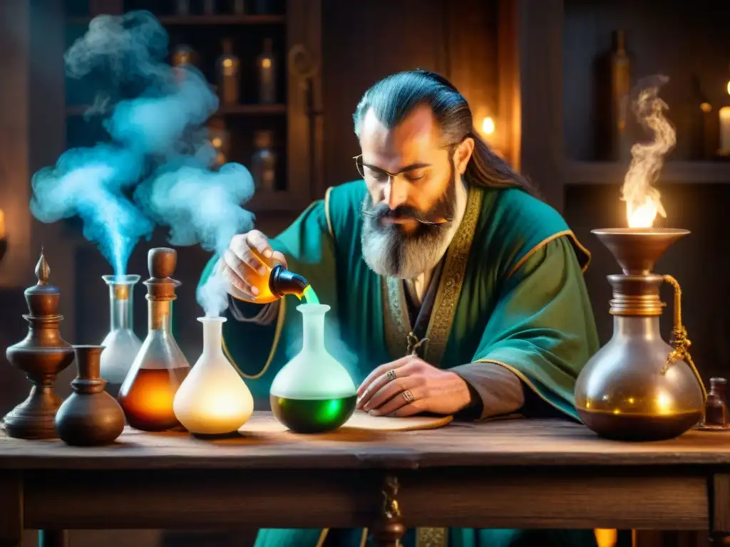 En el laboratorio de un alquimista medieval: historia, alquimia, ingredientes, farmacopea moderna