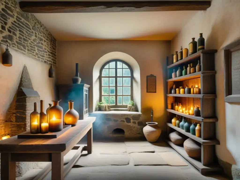 Dentro de las sombrías paredes de piedra del Castillo de Burg Eltz en Alemania, se revela el misterioso laboratorio de un alquimista